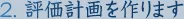 2. 評価計画を作ります